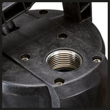 Pompa submersibila de presiune Einhell GE-PP 1100 NA, 1.100 W, max. 6.000 l/h, functie automata, protectie la mers fara apa, intrerupator de suprasarcina, conexiune de presiune robusta cu insertie din otel inoxidabil, rotor multietajat