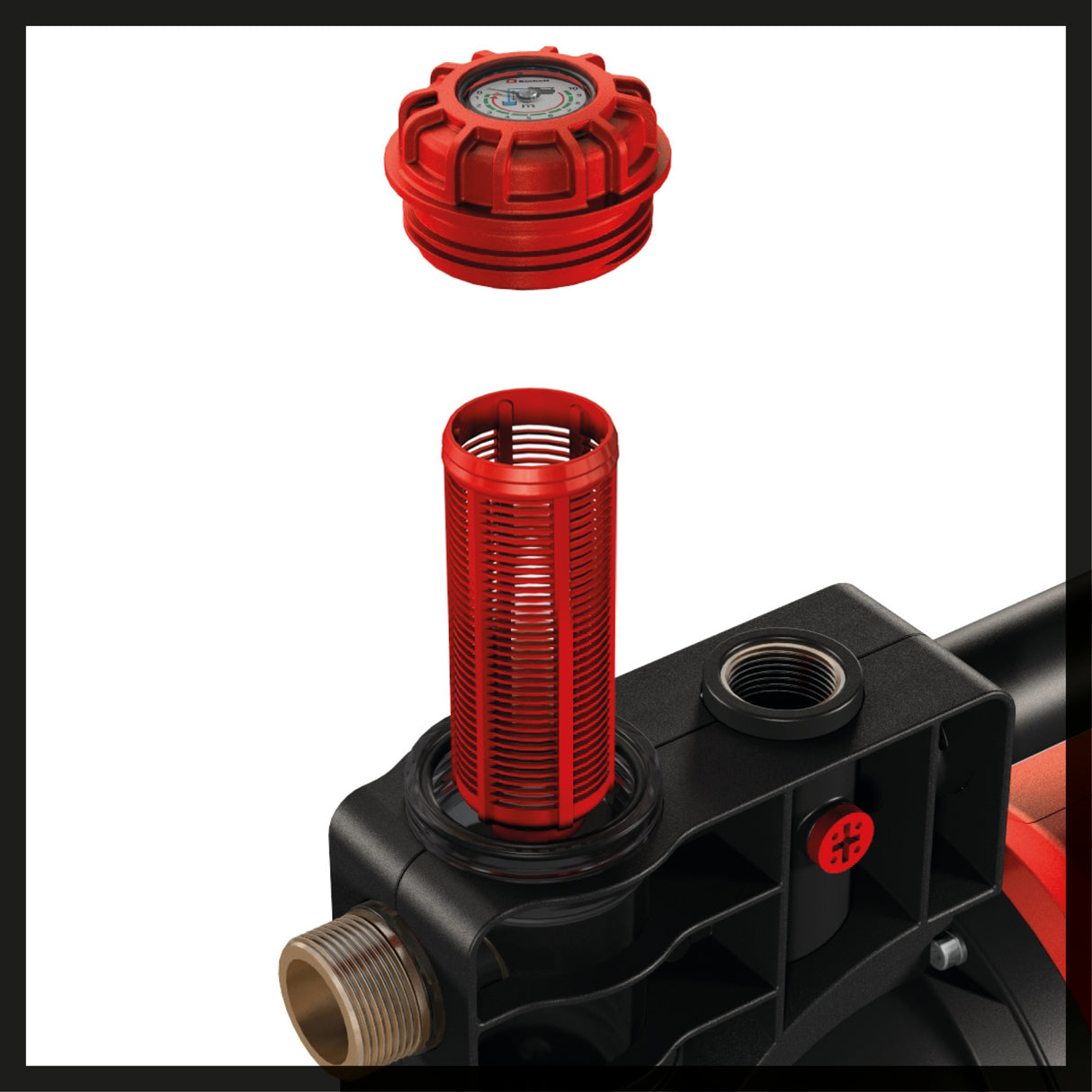 Hidrofor Einhell GE-WW 1246 N FS (1.200 W, senzor de debit incl. afisaj LED, indicator de umplere cu murdarie/aspiratie/apa, protectie la inghet, protectie la mers fara apa, rezervor de 20 l
