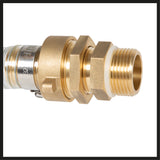 Eredeti Einhell szívótömlő 7 m, szivattyú tartozékok, 4 m hosszú, sárgaréz csatlakozó 42 mm 1 1/4 hüvelykes belső menettel, acéldróttal erősített tömlő