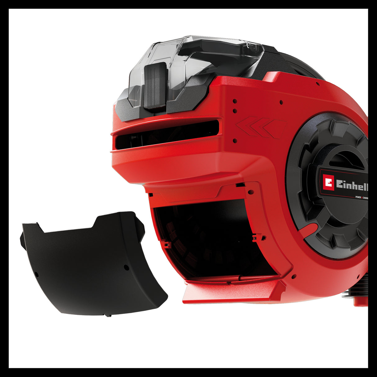 Tambur de furtun pe acumulator Einhell GE-HR 18/30 WH Li-Solo (18 V, infasurare automata a furtunului, rotire la 180°, suport de perete, furtun de conectare de 1,5 m, fara acumulator si furtun