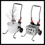 Carucior original Einhell pentru furtun si transport (accesorii pentru rola de furtun fara cablu GE-HR 18/30 Li si GE-HR 18/30 WH Li, incl. sac pentru deseuri de gradina, tarus pentru sol)
