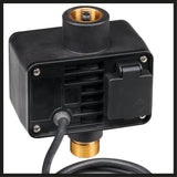 Comutator de debit electronic original Einhell (10 bar, supapa antiretur, protectie impotriva functionarii in gol, adaptor de conectare, priza integrata, cablu de retea de 1,45 m)