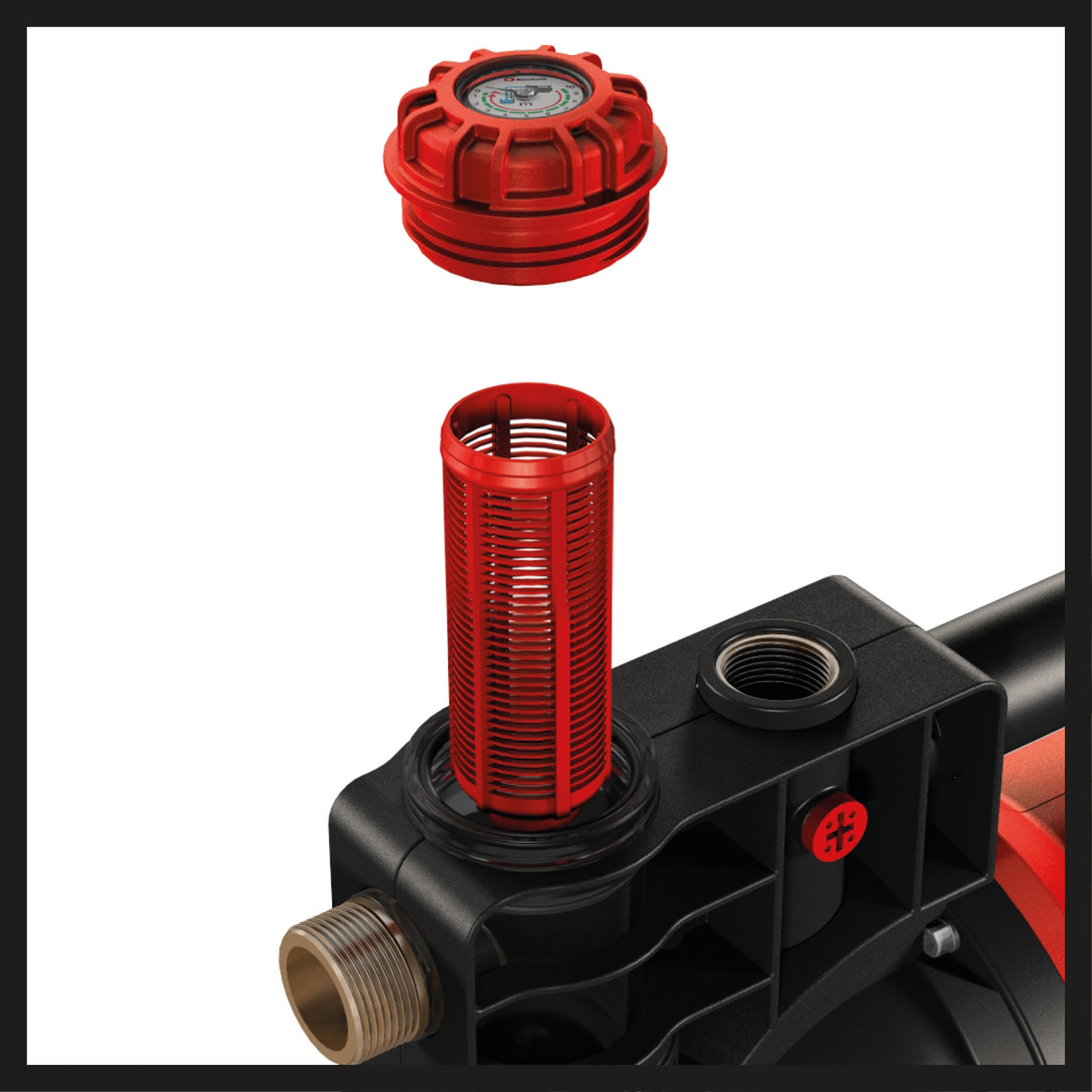 Hidrofor apa menajera Einhell GE-AW 1042 FS, 1.050 W, indicator umplere cu apa/murdarie/aspiratie, protectie la mers fara apa, protectie la oparire/termostatica, supapa de sens unic