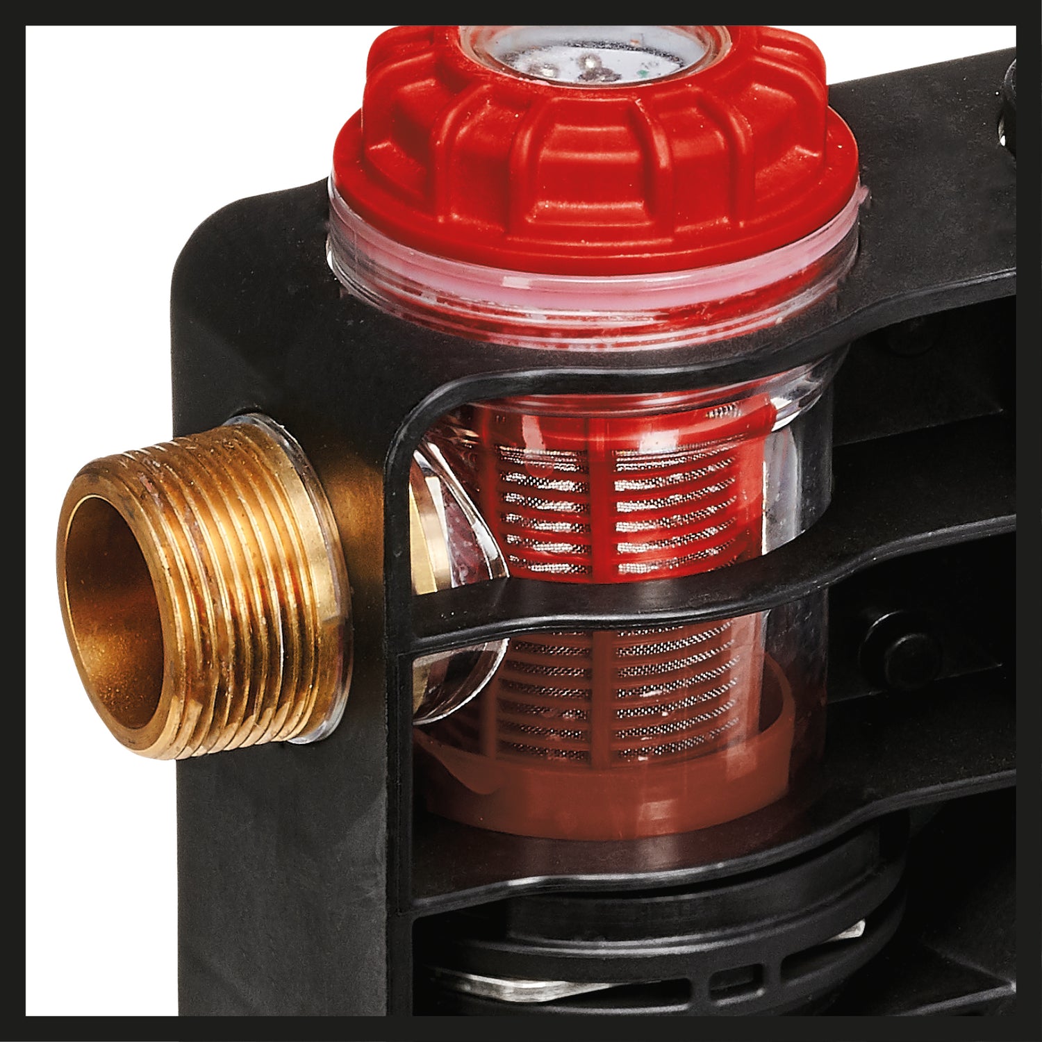 Pompa de apa menajera Einhell GE-AW 1246 N FS, 1.200 wati, indicator nivel apa, indicator murdarie/aspiratie, protectie la mers fara apa, protectie la oparire, prefiltru cu supapa de sens, senzor de debit