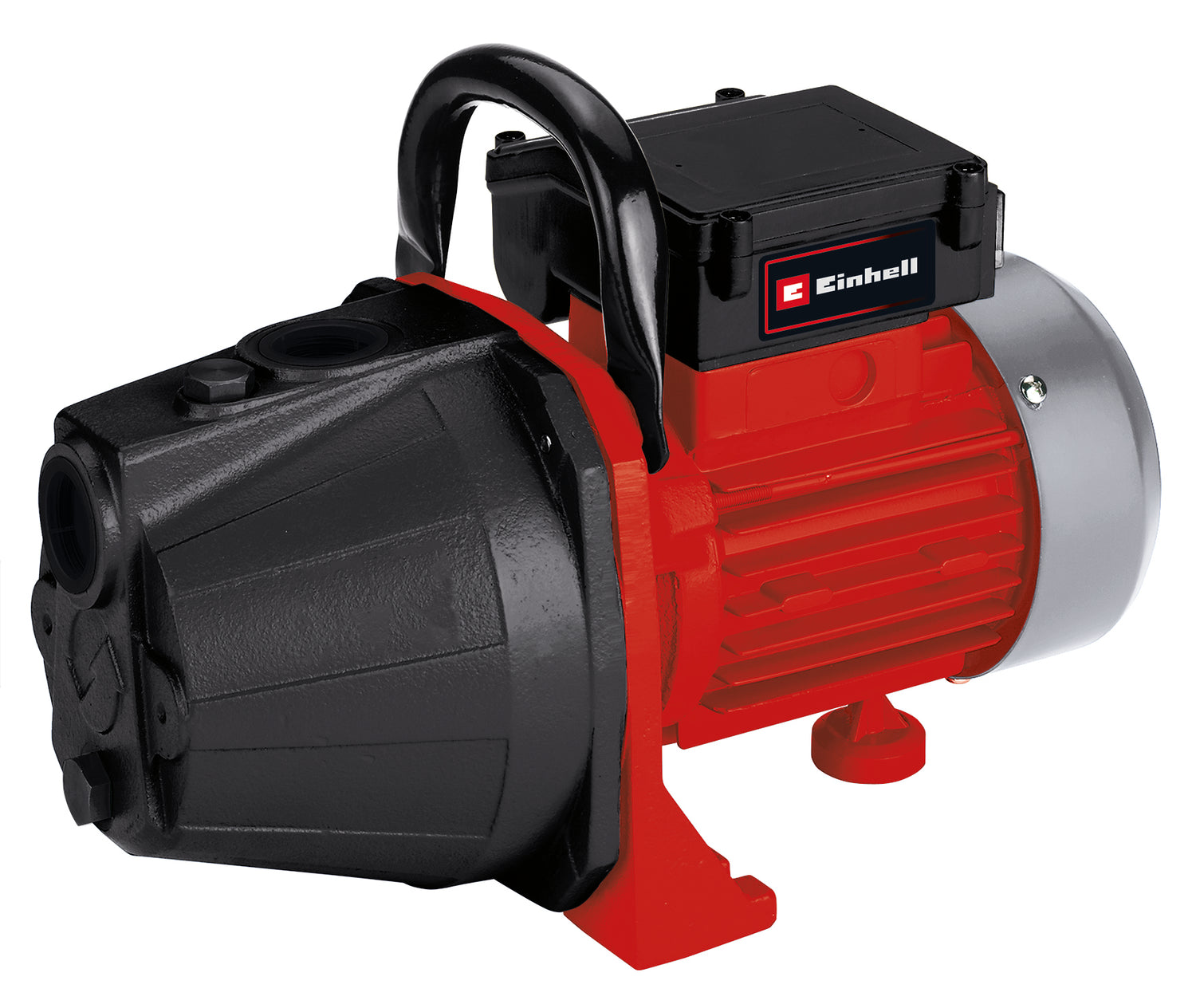 Pompa de gradina Einhell GC-GP 6036, 600 W, presiune maxima de refulare 4 bar, debit maxim 3.600 l/h, inaltime maxima de aspirare 8 m, intrerupator pornit/oprit, surub de umplere/evacuare apa, maner de transport