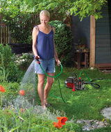 Set pompa de gradina Einhell GC-GP 6538 Set/I (650 W, comutator pornit/oprit, surub de umplere/evacuare apa, maner de transport, incl. furtun de aspirare 4 m + furtun de gradina 20 m + pistol de pulverizare