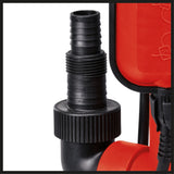 Einhell GC-DP 3325 merülő szennyvízszivattyú, 330 W, szivattyúteljesítmény 9500 l/h, maximális szállítási magasság 6 m, Ø 25 mm idegen részecskék, hővédelem, univerzális csatlakozóval