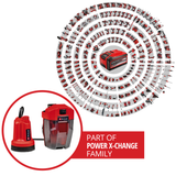 Pompa de apa clarificata Einhell GE-SP 18 LL Li-Solo Power X-Change cu acumulator Li-ion, 18V, aspiratie plana pana la 1 mm, 108 W, 4500 l/h, 0,8 bar, livrata fara acumulator si incarcator