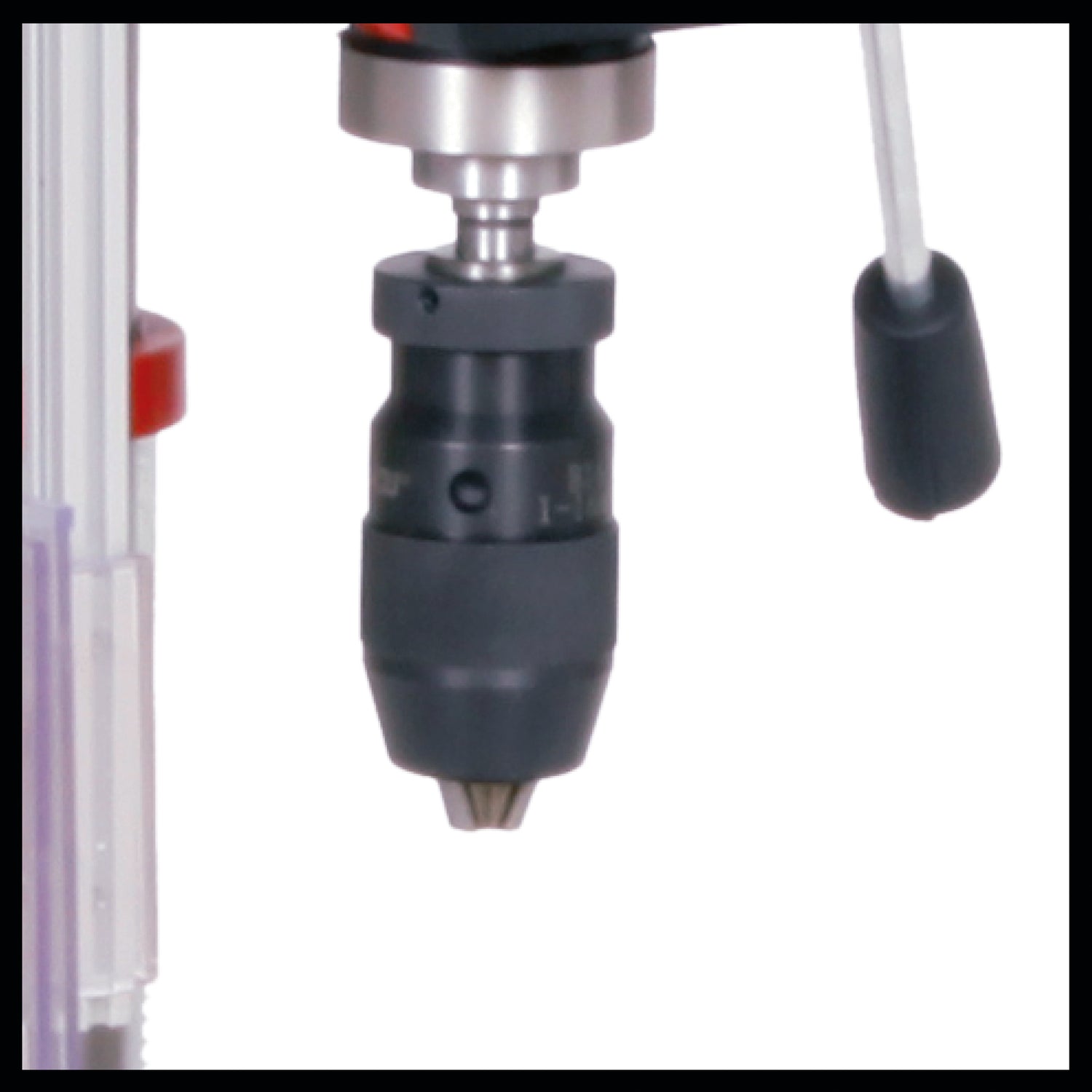 Masina de gaurit cu coloana Einhell TE-BD 750 E, 750 W, 450 - 2500 rpm, motor cu inductie, control infinit al vitezei, mandrina cu schimbare rapida pentru burghie de la 1 mm la 16 mm, mandrina MK2, opritor de adancime