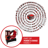 Capsator pe acumulator Einhell Professional FIXETTO 18/40 S Power X-Change, 18 V, 60 de capse/min, lungime maxima a capsei de 40 mm, capsa unica/in serie, incl. 500 de capse, fara acumulator