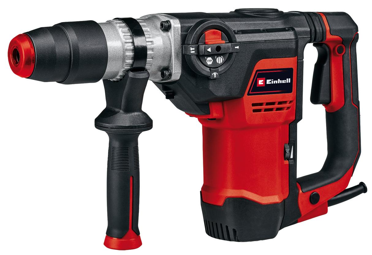 Einhell TE-RH 40 3F fúrókalapács, 1050 W, pneumatikus ütőszerkezet, 10 J ütésállóság, SDS-max regisztráció, laposvésővel és éles vésővel szállítva