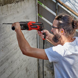 Ciocan rotopercutor Einhell TC-RH 800 4F, 800 W, 2,6 Jouli, gaurire + gaurire cu percutie + daltuire cu/fara fixare, mecanism pneumatic de impact, SDS-Plus, blocare continua, incl. E-box