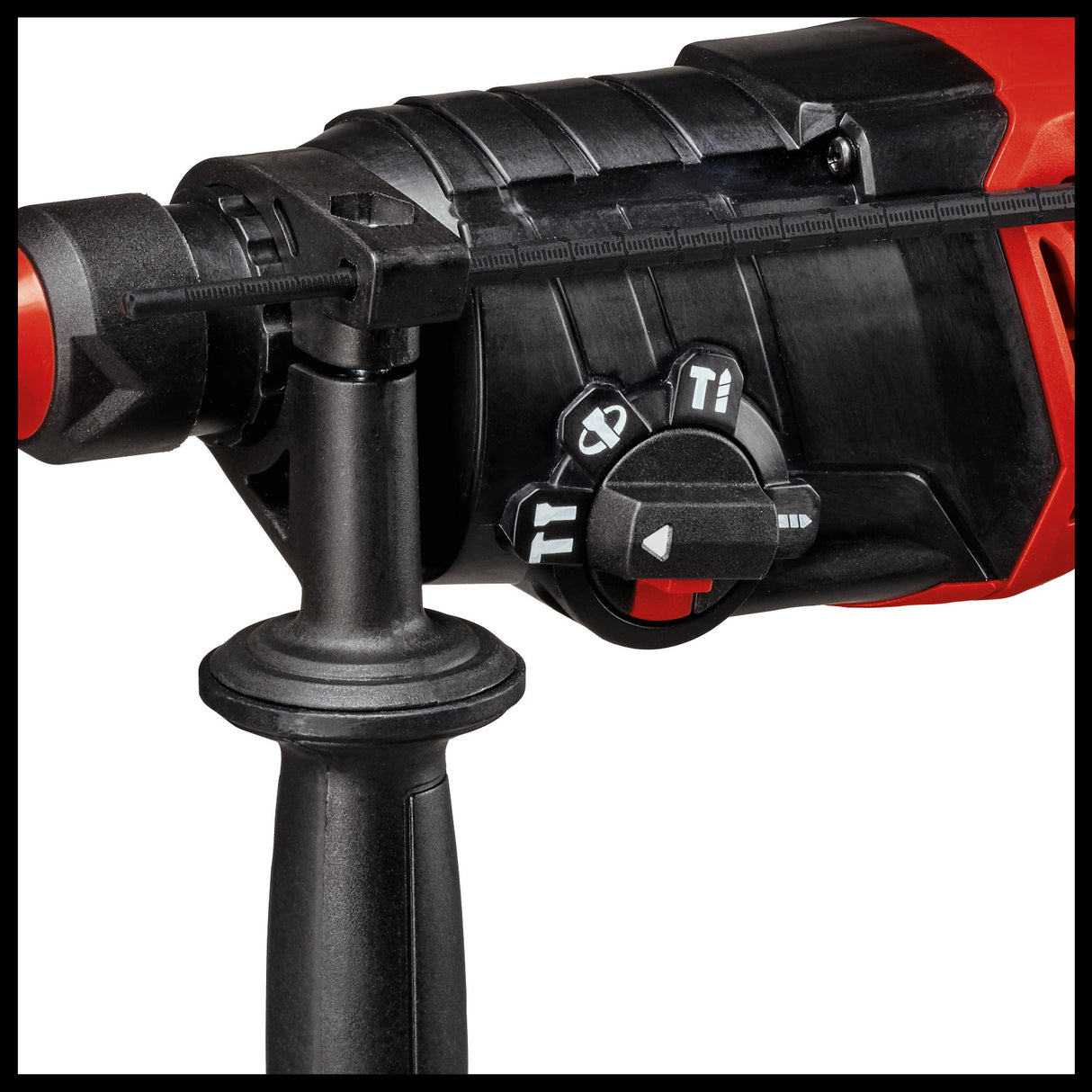 Ciocan rotopercutor Einhell TC-RH 800 4F, 800 W, 2,6 Jouli, gaurire + gaurire cu percutie + daltuire cu/fara fixare, mecanism pneumatic de impact, SDS-Plus, blocare continua, incl. E-box