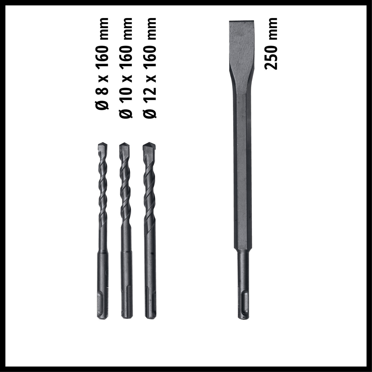Ciocan rotopercutor Einhell TC-RH 620 4F Kit, 620 W, mecanism pneumatic de impact, forta de impact de 2,2 J, gaurire cu percutie, gaurire, daltuire cu/fara fixare, SDS-Plus, incl. geanta