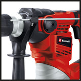 Einhell TC-RH 1600 fúrókalapács, 1600 W, 4 J, fúrás/ütvefúrás/vésés reteszeléssel + anélkül, pneumatikus ütőszerkezet, SDS-plus tokmány, túlterhelés elleni védelem