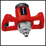 Einhell TC-MX 1200 E festék- és habarcskeverő/keverőgép, 1200 W, 680 perc-1, kompakt, 1 sebességes készülék viszkózus anyagok keveréséhez, elektronikus sebességszabályozás, ergonomikus fogantyúk, M14 menet, keverővel együtt M-hez