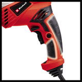 Einhell TE-ID 650 E ütvefúró, 650 W, minőségi fém tokmány, mindkét irányú forgás, mélységütköző fém fúrásához, "press&amp;lock" tengelyreteszelés