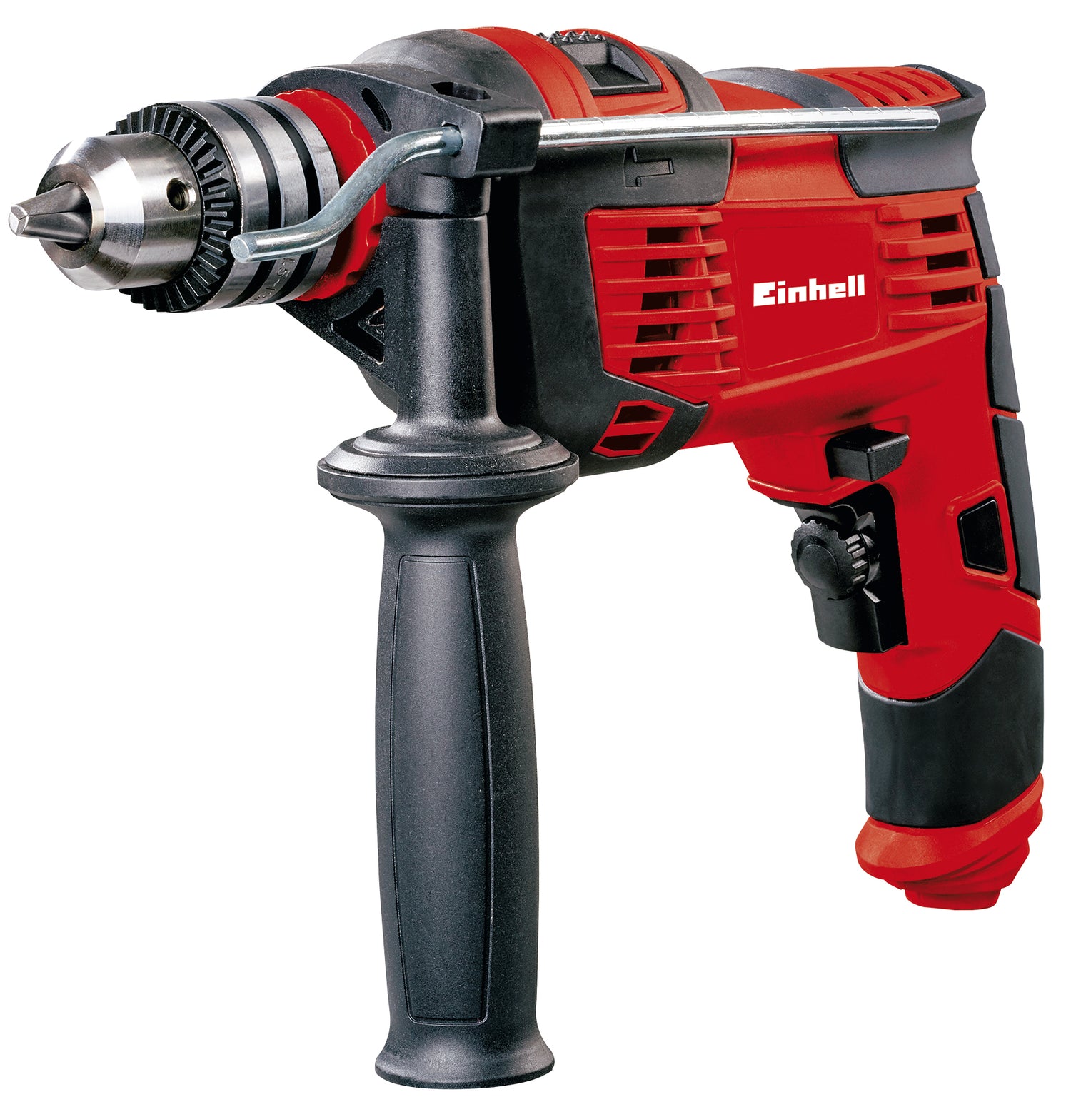 Masina de gaurit si insurubat cu percutie Einhell TC-ID 1000 E, 1010 W, capacitate de gaurire Ø lemn 32 mm, beton 16 mm, metal 13 mm, opritor de adancime metalic, mandrina cu cheie robusta