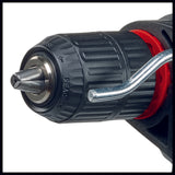 Einhell TC-ID 720/1 E ütvefúró-csavarozó, fúrás/kalapácsolás, 13 mm-es gyorsbefogó tokmány, elektronikus fordulatszám-szabályozás, mindkét irányú forgás, folyamatos üzemzár