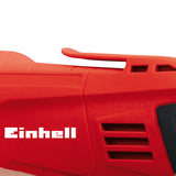 Masina de insurubat pentru gips-carton Einhell TH-DY 500 E, 230 V, 500 W, 0-2.200 1/min, actionare automata pornire-oprire, cap de transmisie din aluminiu, depozit magnetic pentru biti, carlig pentru curea