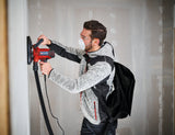 Einhell TC-DWS 225 fal-/gipszkartoncsiszoló (1220 W, csiszolókorong kefegyűrűvel, beépített porelszívás, 6 db 225 mm átmérőjű csiszolópapírral)