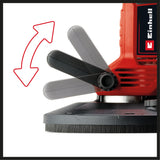 Einhell TC-DWS 225 fal-/gipszkartoncsiszoló (1220 W, csiszolókorong kefegyűrűvel, beépített porelszívás, 6 db 225 mm átmérőjű csiszolópapírral)