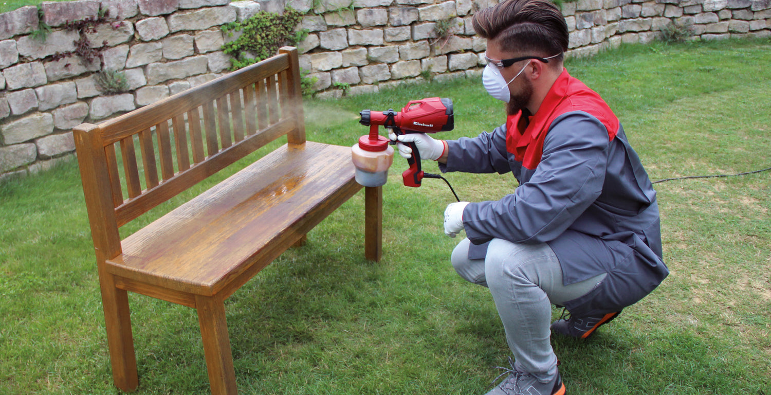 Sistem electric de pulverizare a vopselei Einhell TC-SY 400 P (400 W, pentru suprafete de lucru mici si medii, pentru lacuri si glazuri, reglare debit vopsea