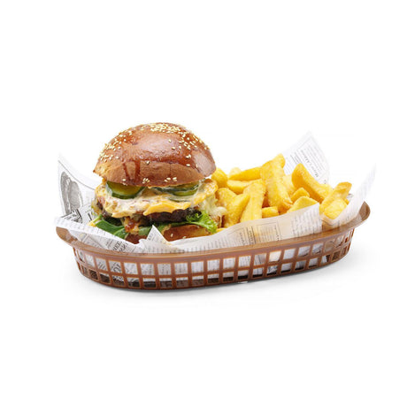 Cos de paine oval, Hendi, Maro, 6 buc, 275x175x(H)38mm