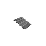 Scara tip bufet din sticla neagra Vetro, in patru trepte, Fine Dine  400x350x(H)125mm