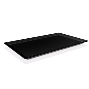 Tavă dreptunghiulară GN 1/4 melamină, neagră 265x162x(H)30 Fine Dine