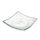 Farfurie patrata din sticla transparenta Vetro fingerfood, Fine Dine 80x80mm