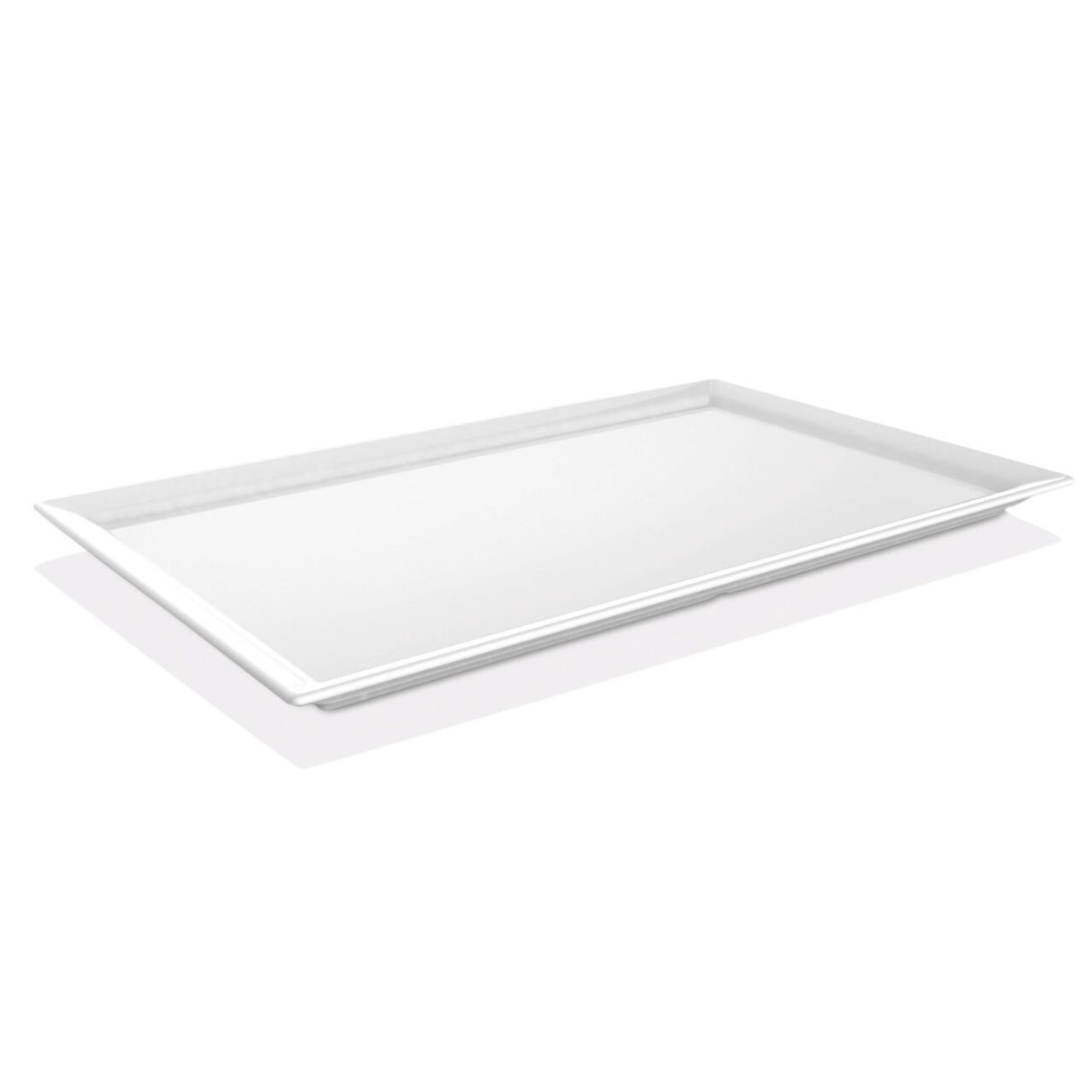 Tavă dreptunghiulară GN 2/4 melamină, albă 530x162x(H)30 FIne Dine