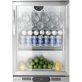 Frigider de bar cu o usa, Arktic, 75L, Argintiu, 230V/175W, 530x500x(H)835mm