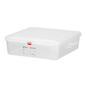 Recipient GN 1/1 din polipropilena, HENDI, GN 1/1, 21L, Transparent, 530x325x(H)150mm, Dreptunghiular