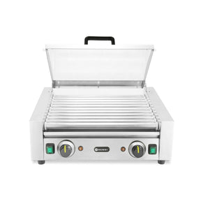 Grill rola Hendi cu capac, 11 role, 220-240V/980W, 566x527x(H)259mm