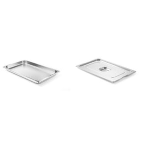 Pachet Tava GN 1/1 40mm 5.3L + Capac cu maner GN 1/1