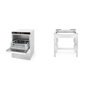 Pachet Masina spalat pahare K40 + Pompa detergent + Suport inox