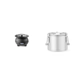 Pachet incalzitor supa 8L + Termos mancare 10L inox