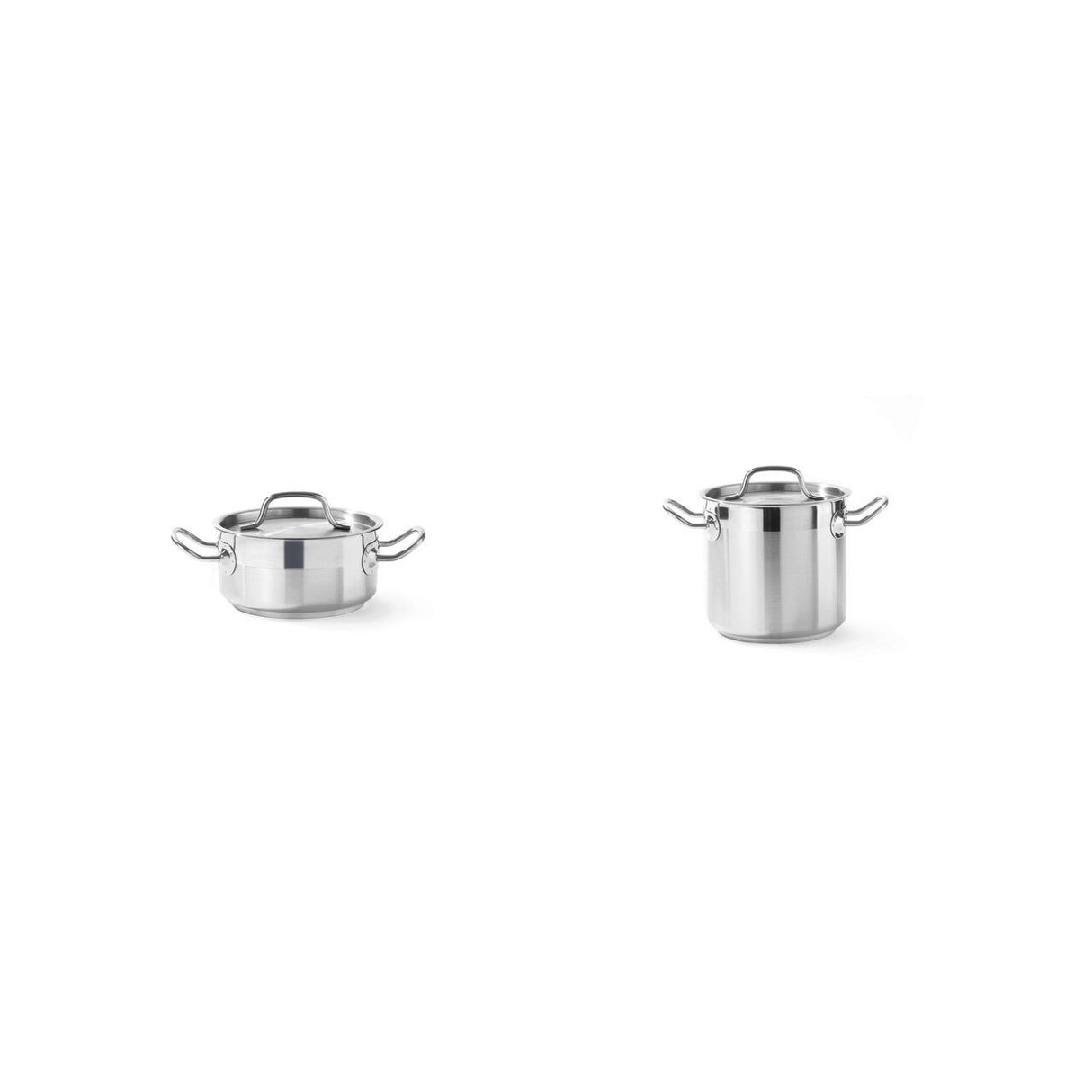 Cratiță capac 7.5L (28cm) + Oală înaltă capac 6L