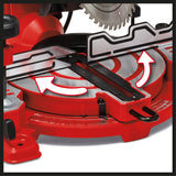 Fierastrau circular cu taiere transversala Einhell TC-MS 216 (max. 1600 W, lama de Fierastrau Ø216 x ø30 mm, masa de lucru din aluminiu turnat sub presiune, masa rotativa cu pozitii de fixare, cap de Fierastrau inclinabil la 45°