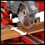 Einhell TC-SM 254 körfűrész, 1900 W, dupla csövű húzófunkció, forgótányér gyorsbeállítással és reteszelő pozíciókkal, lézer, keményfém fűrészlap