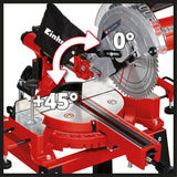 Fierastrau circular Einhell TC-SM 2531/2 U, 1900 W, 4.800 rpm, lama de Fierastrau Ø254 x ø30 mm, laser, cap de Fierastrau rabatabil, incl. lama de Fierastrau HM