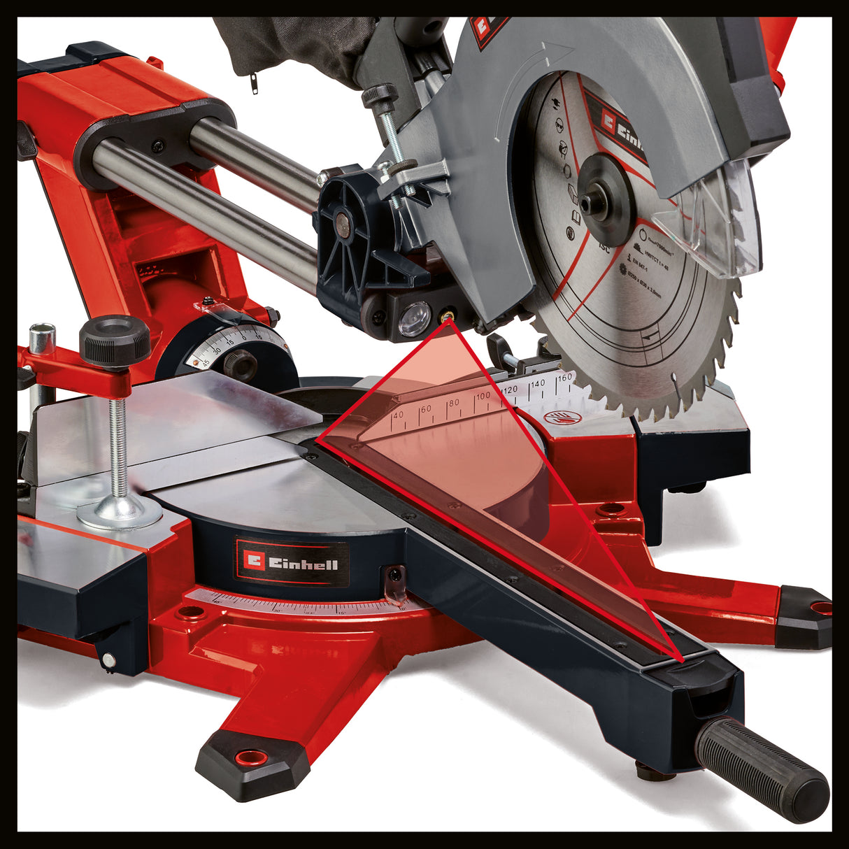 Fierastrau circular cu glisare Einhell TE-SM 2534 (1800W, 5100 1/min, latime maxima de taiere 340mm, inaltime maxima de taiere 90mm, pornire lina, inclusiv lama de Fierastrau HM