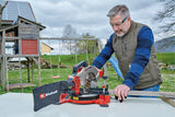 Fierastrau circular pe acumulator Einhell TE-MS 18/210 Li-Solo Power X-Change, 18 V, adancime/latime de taiere max. 60 mm x 120 mm, lama de ferastrau Ø 210 mm, cap de ferastrau rabatabil, laser, fara acumulator