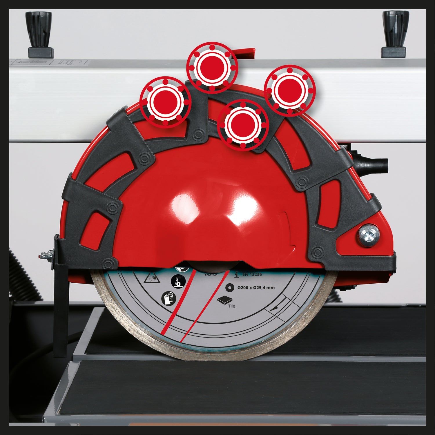 Masina de taiat gresie , faianta Einhell PT-E-BT-22 TE-TC 920 UL , 900 W , taiere la 45° , taiere la 90° , lasser