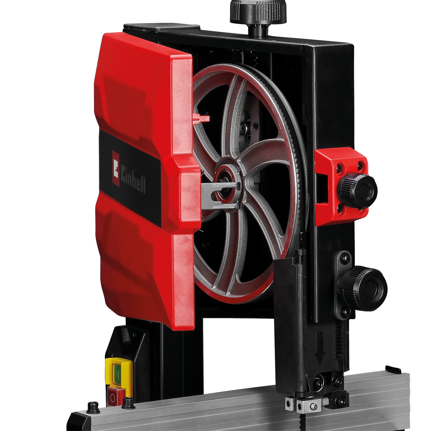 Fierastrau cu banda Einhell TC-SB 200/1, schimbare lama fara unelte, ghidaj paralel, reglare inaltime, ghidaj cu rulmenti, masa inclinabila infinit