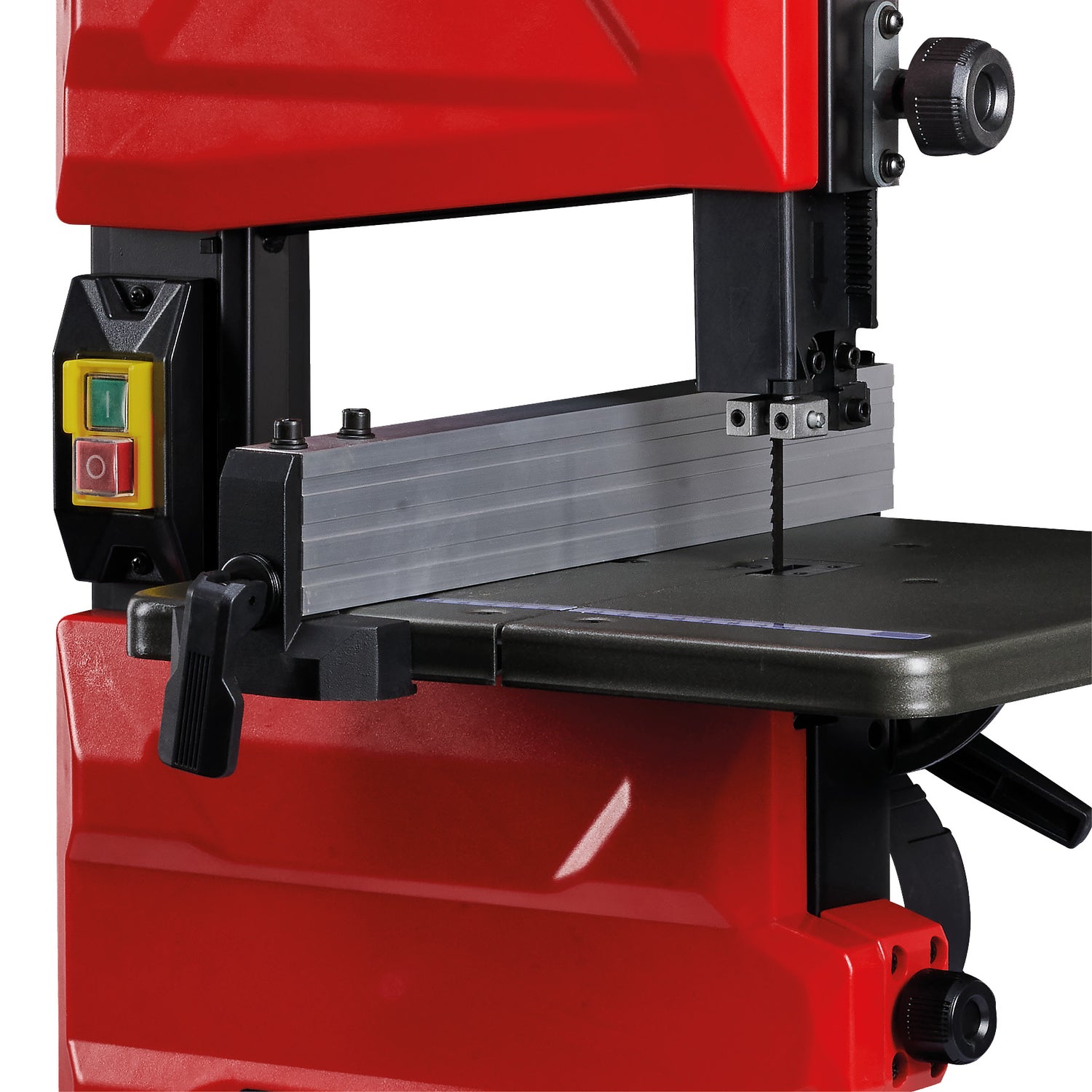 Fierastrau cu banda Einhell TC-SB 200/1, schimbare lama fara unelte, ghidaj paralel, reglare inaltime, ghidaj cu rulmenti, masa inclinabila infinit