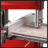 Fierastrau cu banda Einhell TC-SB 200 +, 300 W, schimbare banda fara unelte, opritor paralel, reglare inaltime, ghidaj robust banda Fierastrau, masa rabatabila continuu