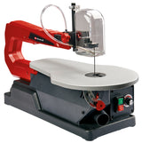 Fierastrau de traforaj Einhell TC-SS 405 E, cadru solid, masa metalica reglabila, clema pentru piesa, dispozitiv de prindere rapida, inclusiv lame de fierastrau