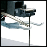 Fierastrau de traforaj Einhell TC-SS 405 E, cadru solid, masa metalica reglabila, clema pentru piesa, dispozitiv de prindere rapida, inclusiv lame de fierastrau